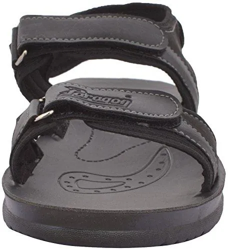 Paragon Men's Black PU Sandals (10)