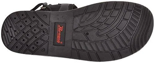 Paragon Men's Black PU Sandals (10)