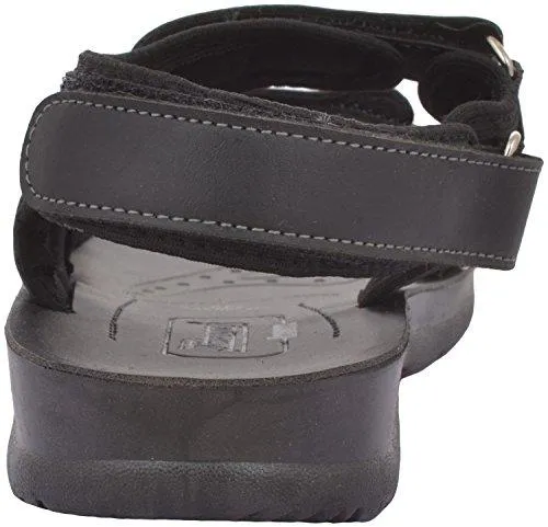 Paragon Men's Black PU Sandals (10)