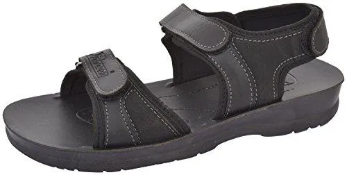 Paragon Men's Black PU Sandals (10)