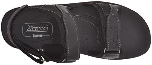 Paragon Men's Black PU Sandals (10)