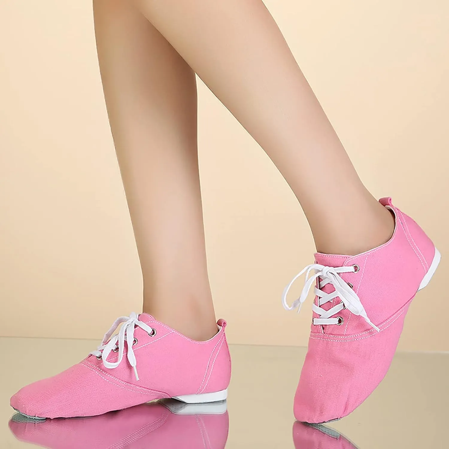 PU Leather Jazz Shoe Slip On Dance Shoes Soft Soled Ballet Training for Girls Boys (Toddler/Little Kid/Big Kid)