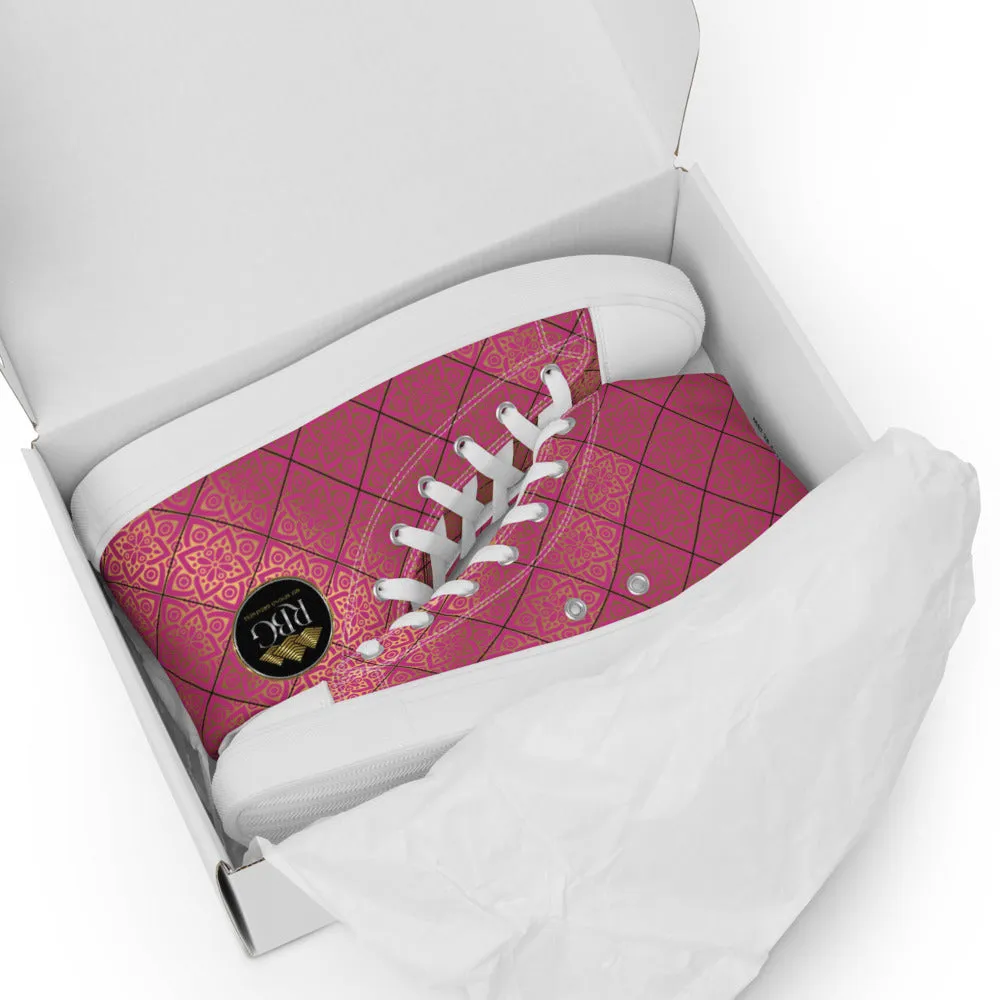 RBG Pink Mandalas High Top (Women)
