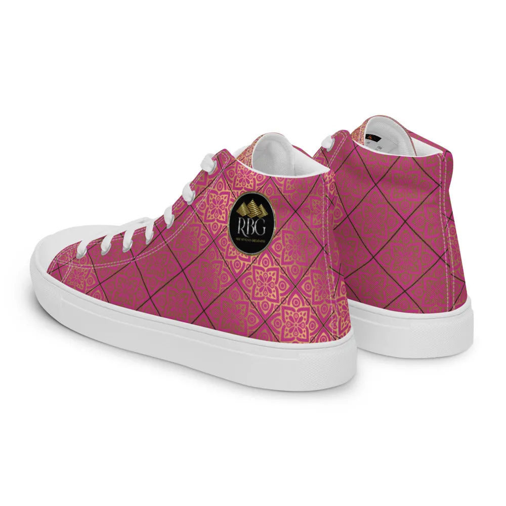 RBG Pink Mandalas High Top (Women)