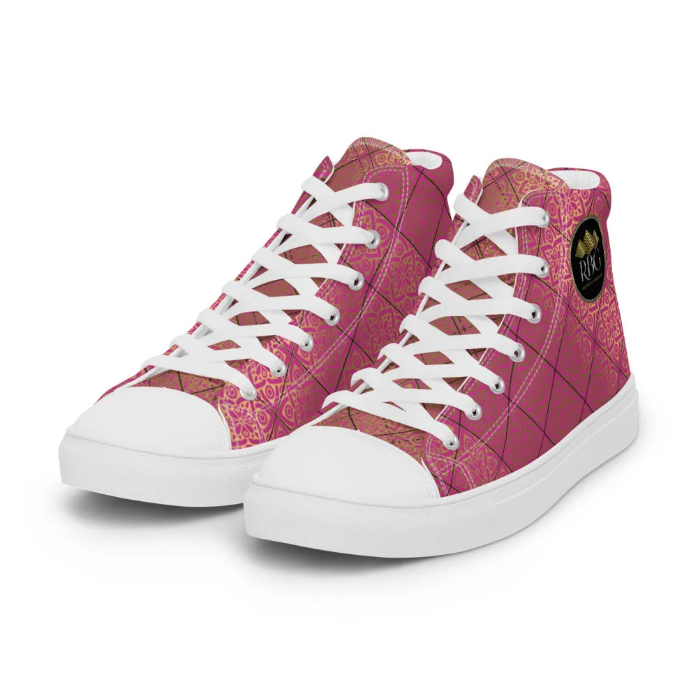 RBG Pink Mandalas High Top (Women)