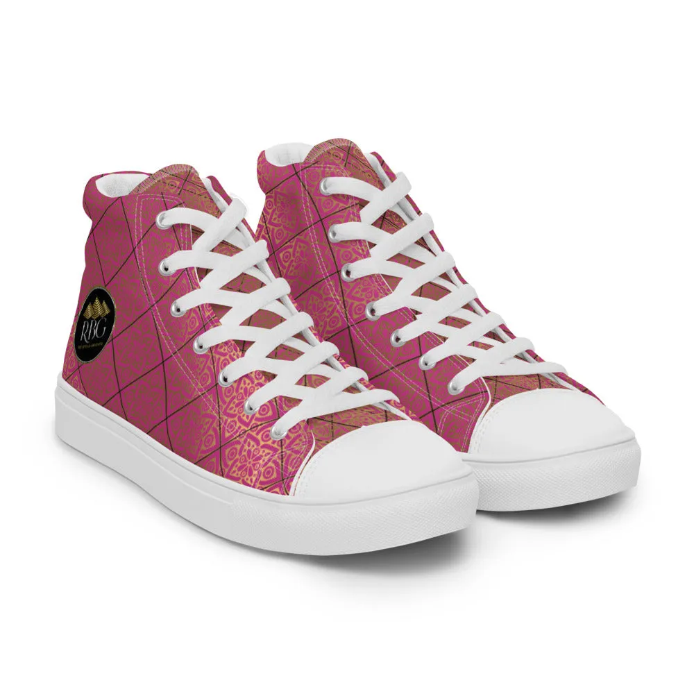 RBG Pink Mandalas High Top (Women)
