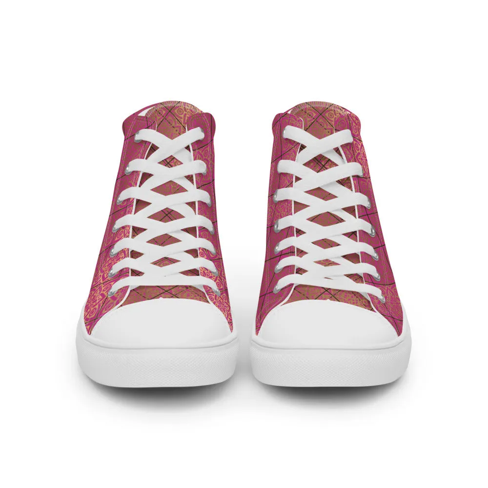 RBG Pink Mandalas High Top (Women)