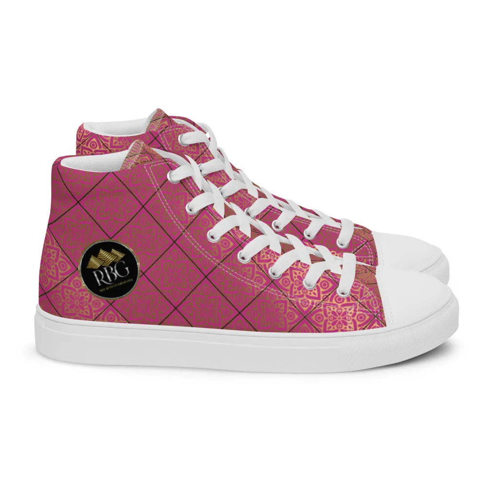RBG Pink Mandalas High Top (Women)