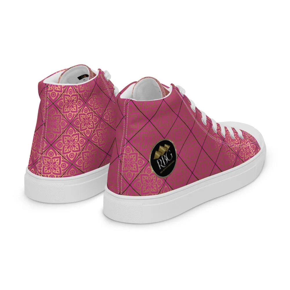 RBG Pink Mandalas High Top (Women)