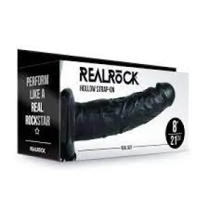 RealRock hollow strap on 8"