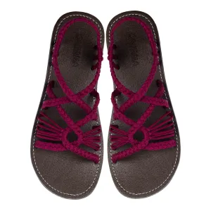 Relax - Burgundy Rope Sandals