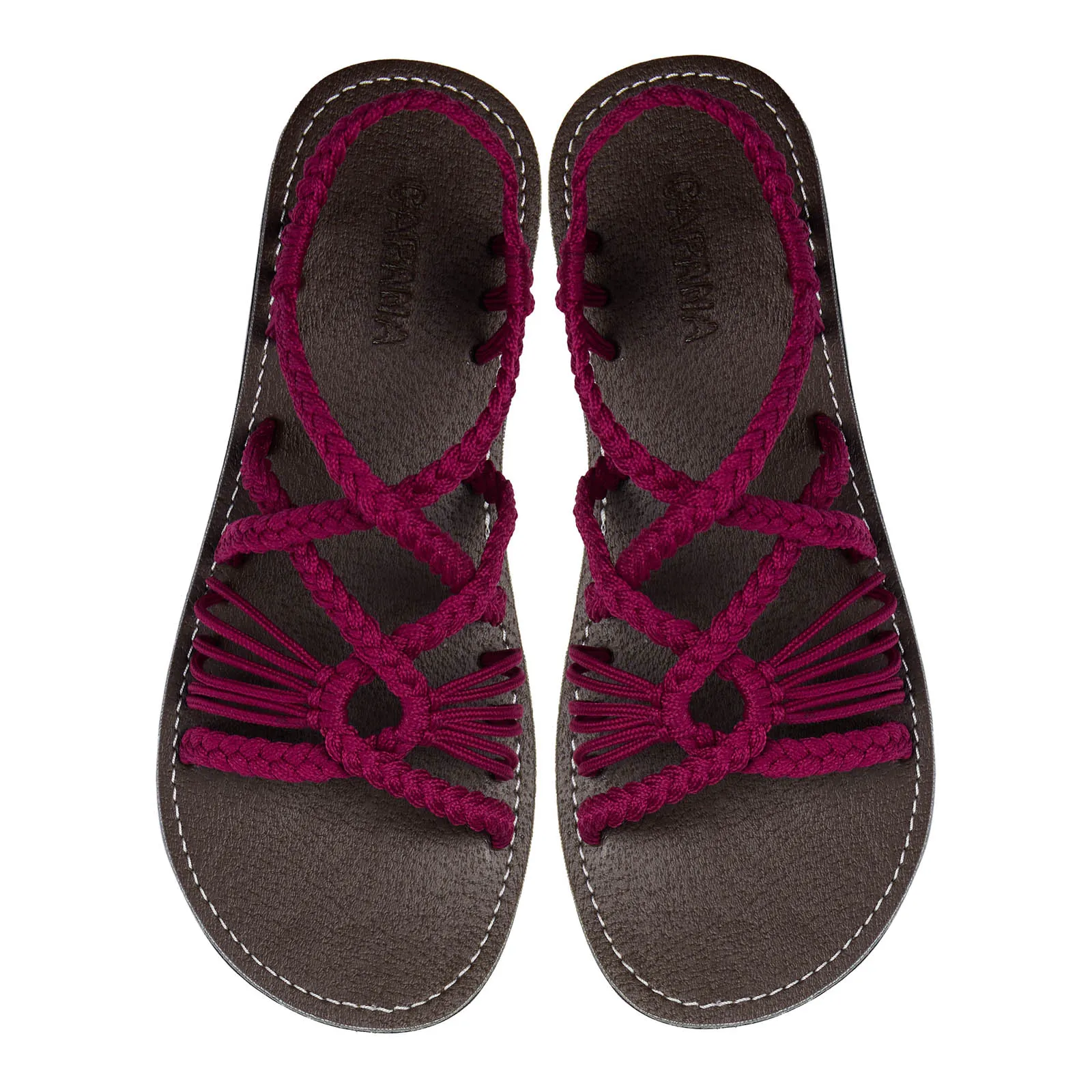 Relax - Burgundy Rope Sandals