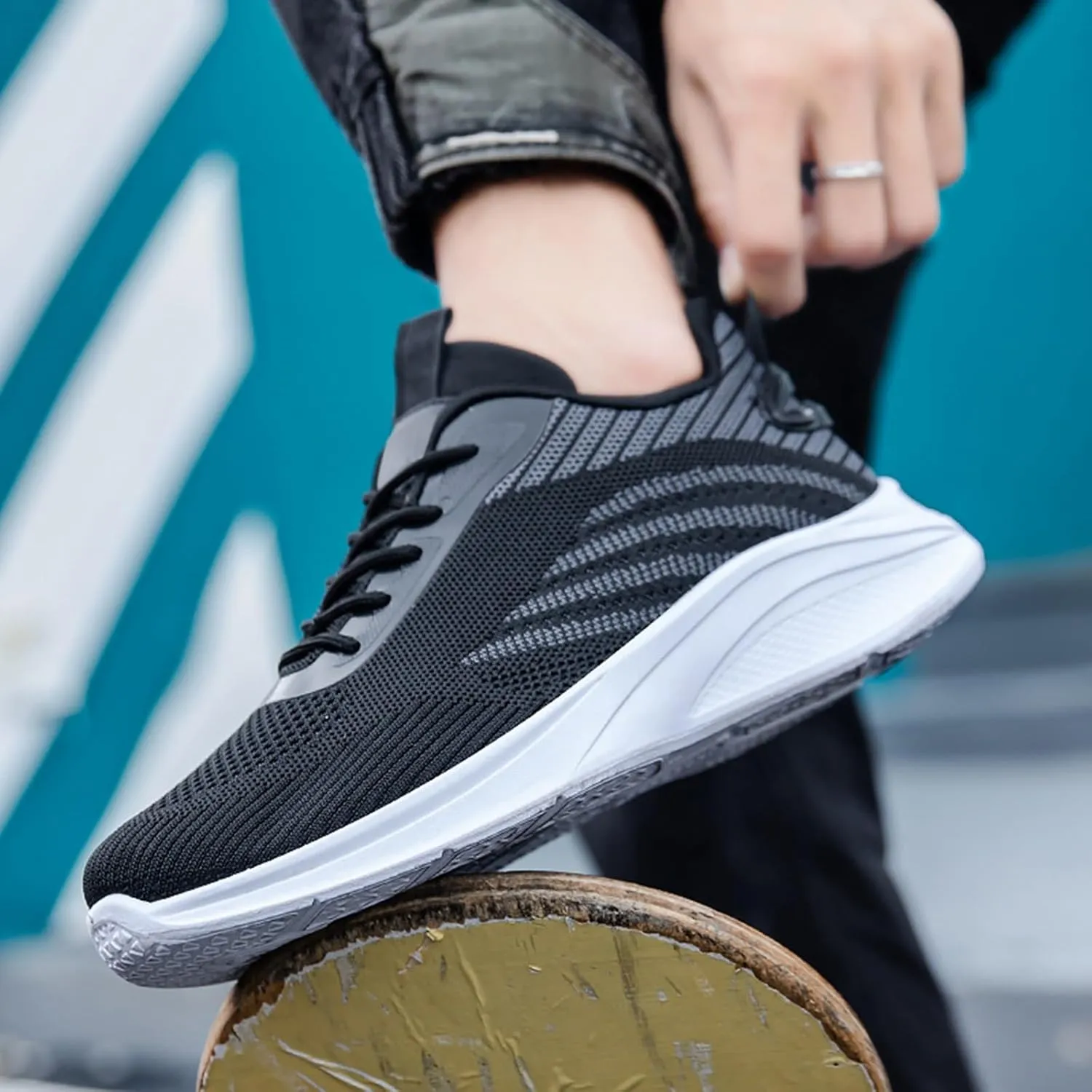 Slip on Casual Walking Shoes Workout Jogger Running Shoes Gym Fashion Sneakers for Men Women Breathable-Lightweight-Comfortable