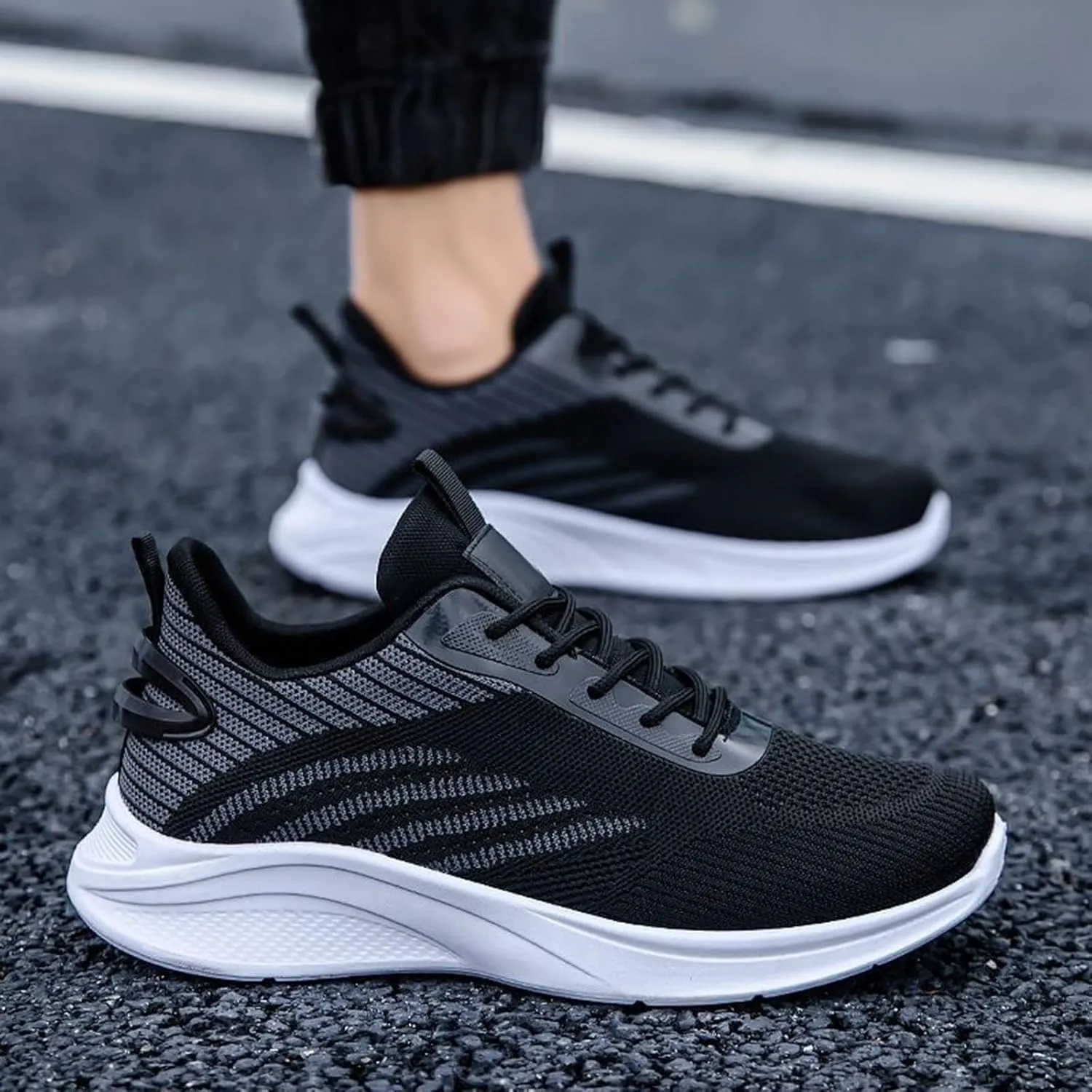 Slip on Casual Walking Shoes Workout Jogger Running Shoes Gym Fashion Sneakers for Men Women Breathable-Lightweight-Comfortable