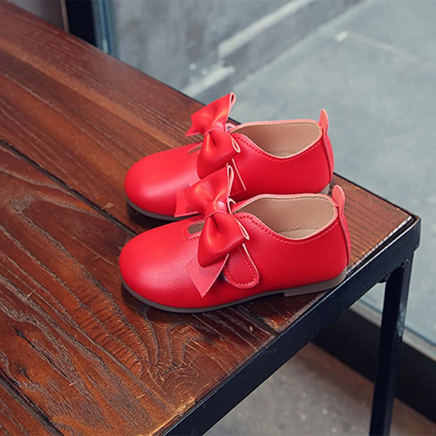 Tall Boots for Girls Fashion Autumn Girls Casual Shoes Flat Light Hook Loop Solid Color Bow Simple Riding Boots Girl