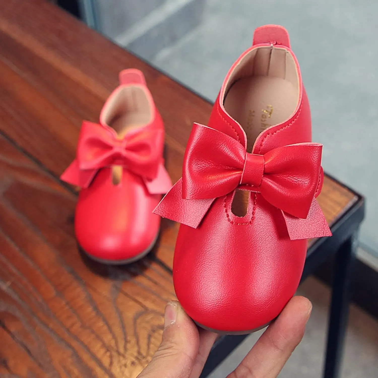 Tall Boots for Girls Fashion Autumn Girls Casual Shoes Flat Light Hook Loop Solid Color Bow Simple Riding Boots Girl