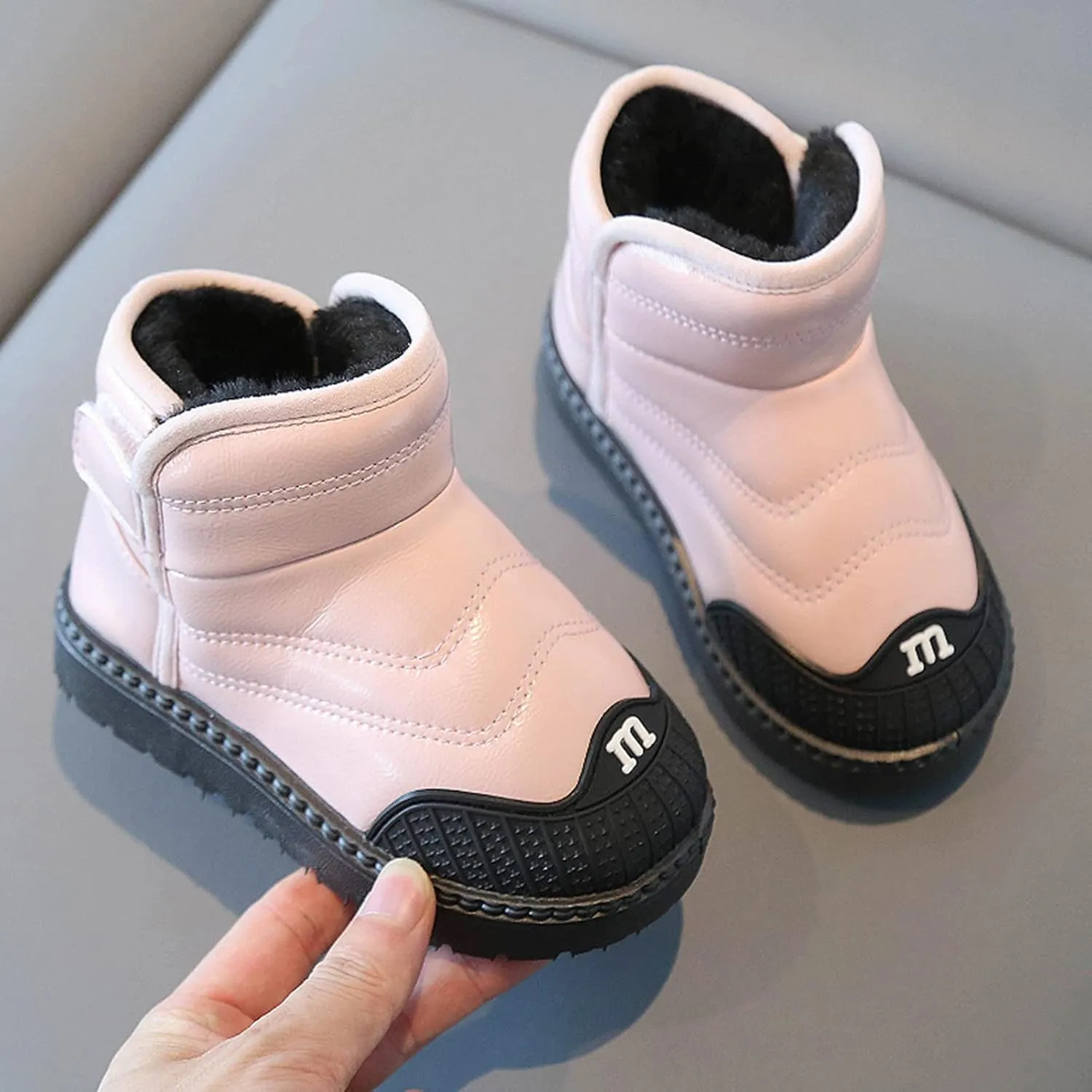 Toddler Boots for Girls Tan Baby Shoes Toddler Boots Fashion Soft Bottom Toddler Shoes Plus Girls Snow Boot Size 13