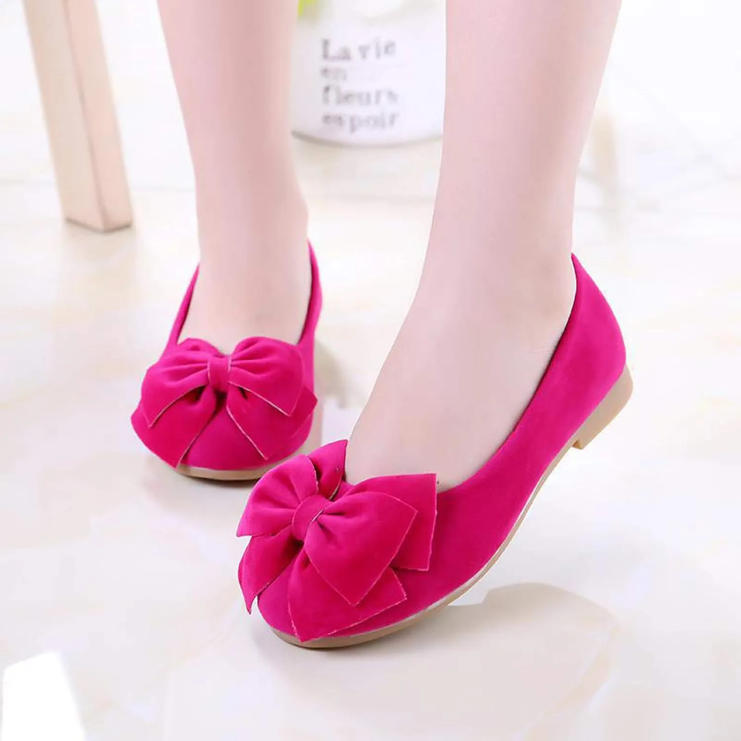 Toddler Dress Shoes Flower Girl Shoes for Weeding Baby Cute Mary Jane Shoes Ballet Flat for Shoes for Girls