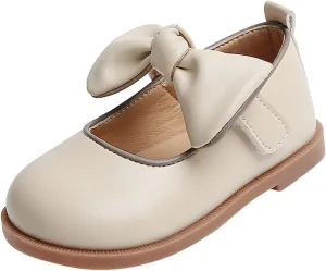 Toddler Girl Mary Jane Dress Shoes with Bow Flower Girl Shoes Little Girl School Uniform Shoes Girls School Dress Shoes