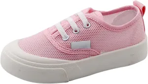 Toddler Kids Canvas Flats Shoes Single Mesh Breathable Casual Slip On Shoes for Girls Baby Canvas Sneakers Boys