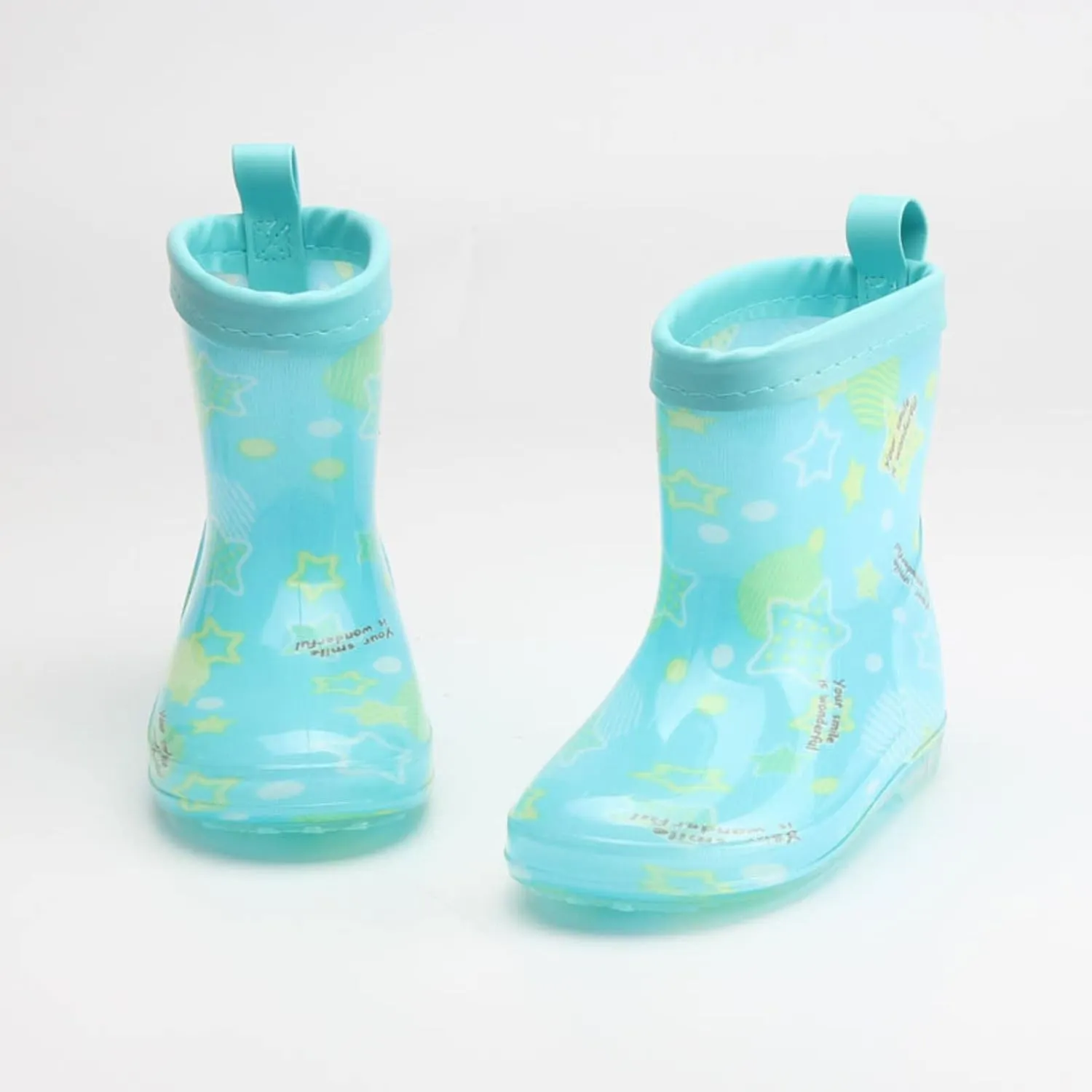 Toddler Kids Rain Boots with Cute Bow Waterproo Rubber Boots for Girls Boys Camouflage Rainboots with Handles