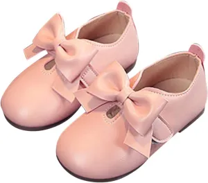 Toddler Tall Boots Girls Fashion Autumn Girls Casual Shoes Flat Light Hook Loop Solid Color Bow Little Girl Boots Size 7