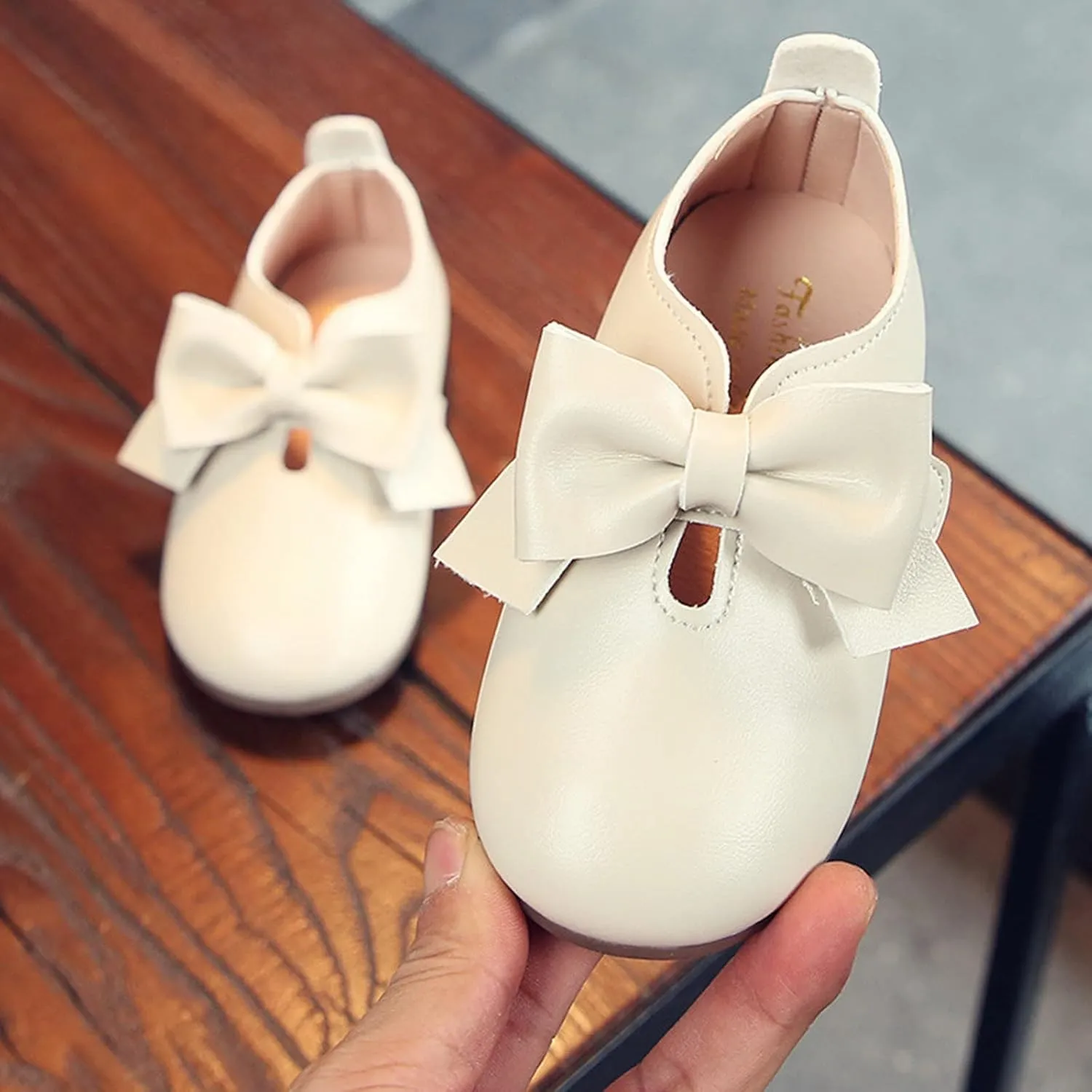 Toddler Tall Boots Girls Fashion Autumn Girls Casual Shoes Flat Light Hook Loop Solid Color Bow Little Girl Boots Size 7