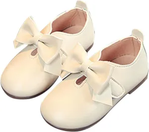 Toddler Tall Boots Girls Fashion Autumn Girls Casual Shoes Flat Light Hook Loop Solid Color Bow Little Girl Boots Size 7
