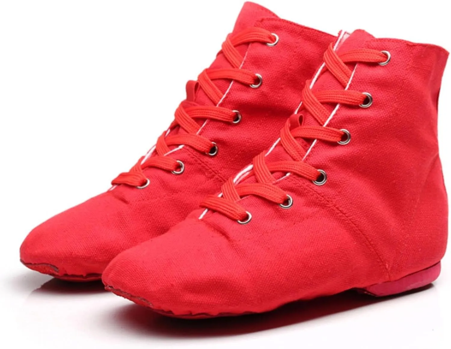 Unisex Kids Canvas Dance Shoes Jazz Shoes for Teens Girls Dance Boots Split Sole Ballroom Dancing Flat