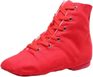 Unisex Kids Canvas Dance Shoes Jazz Shoes for Teens Girls Dance Boots Split Sole Ballroom Dancing Flat