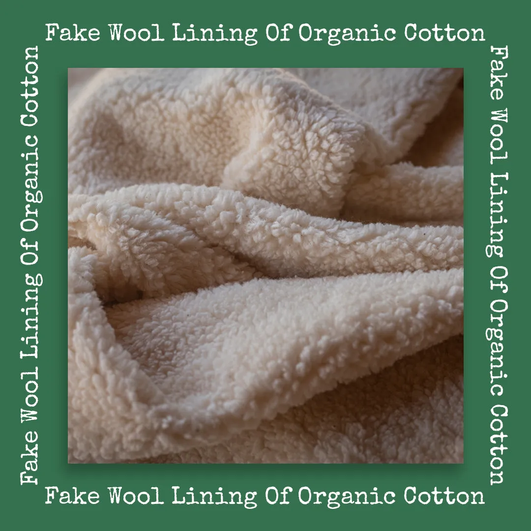 Vegan winter bootie kaki WAT004
