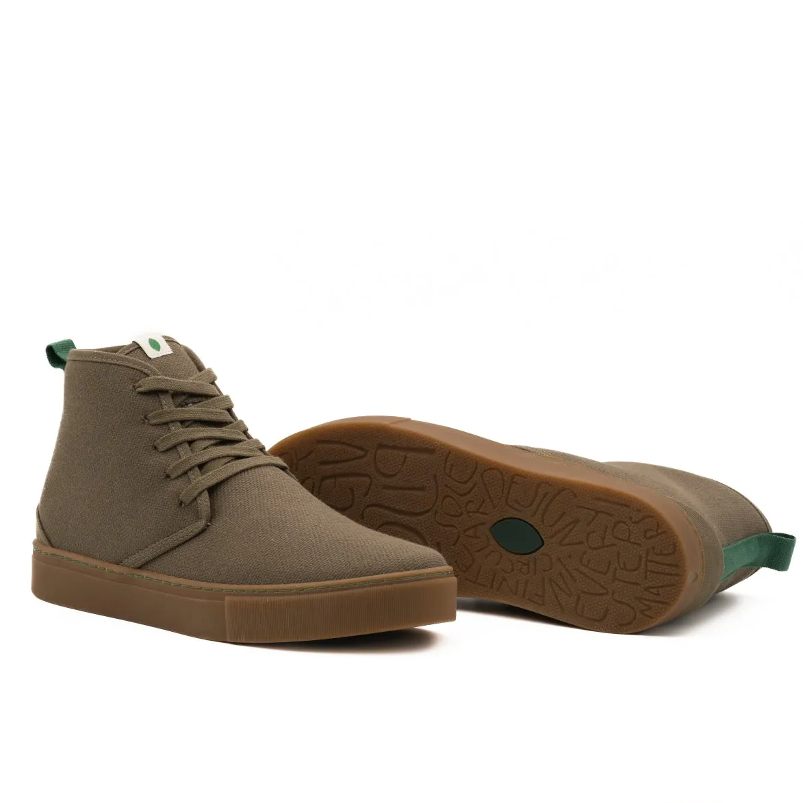 Vegan winter bootie kaki WAT004