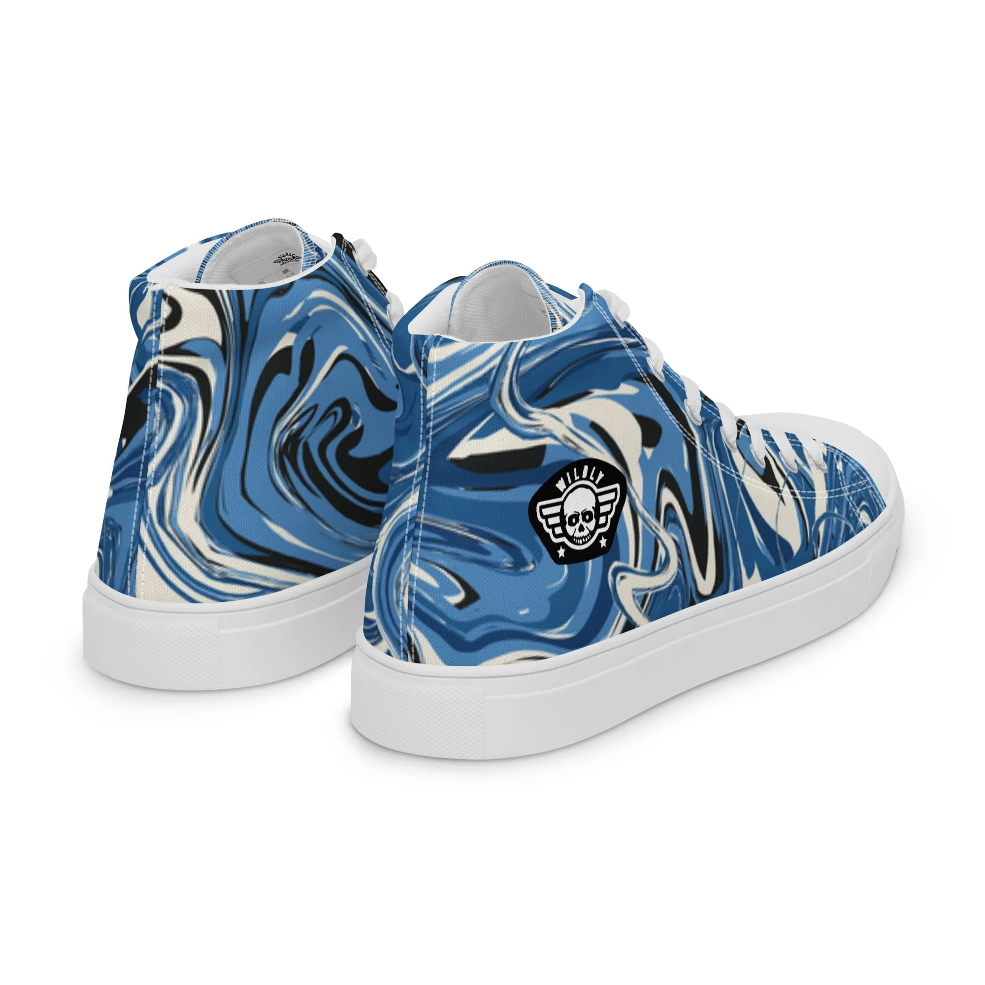 Water Mens high top canvas shoes
