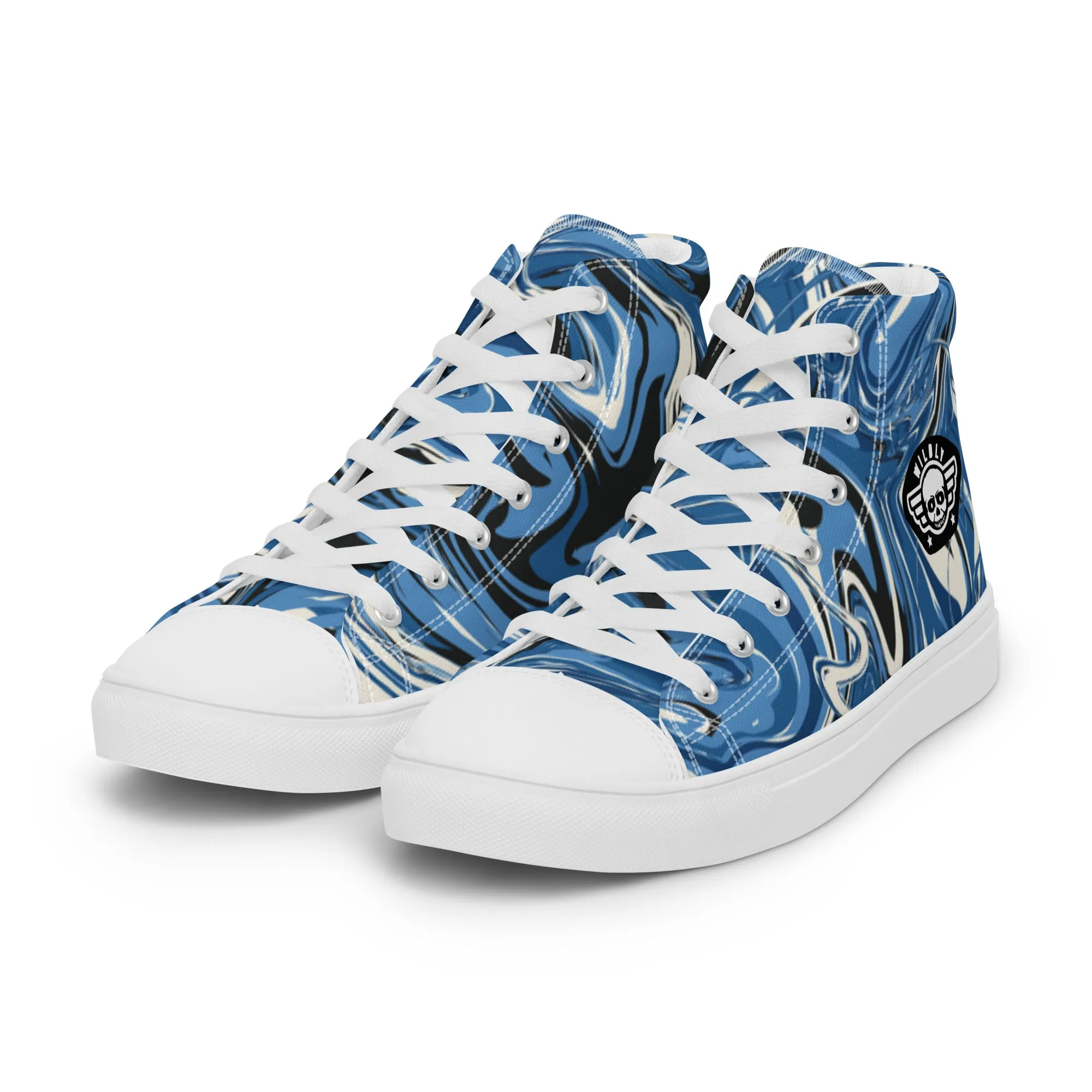 Water Mens high top canvas shoes