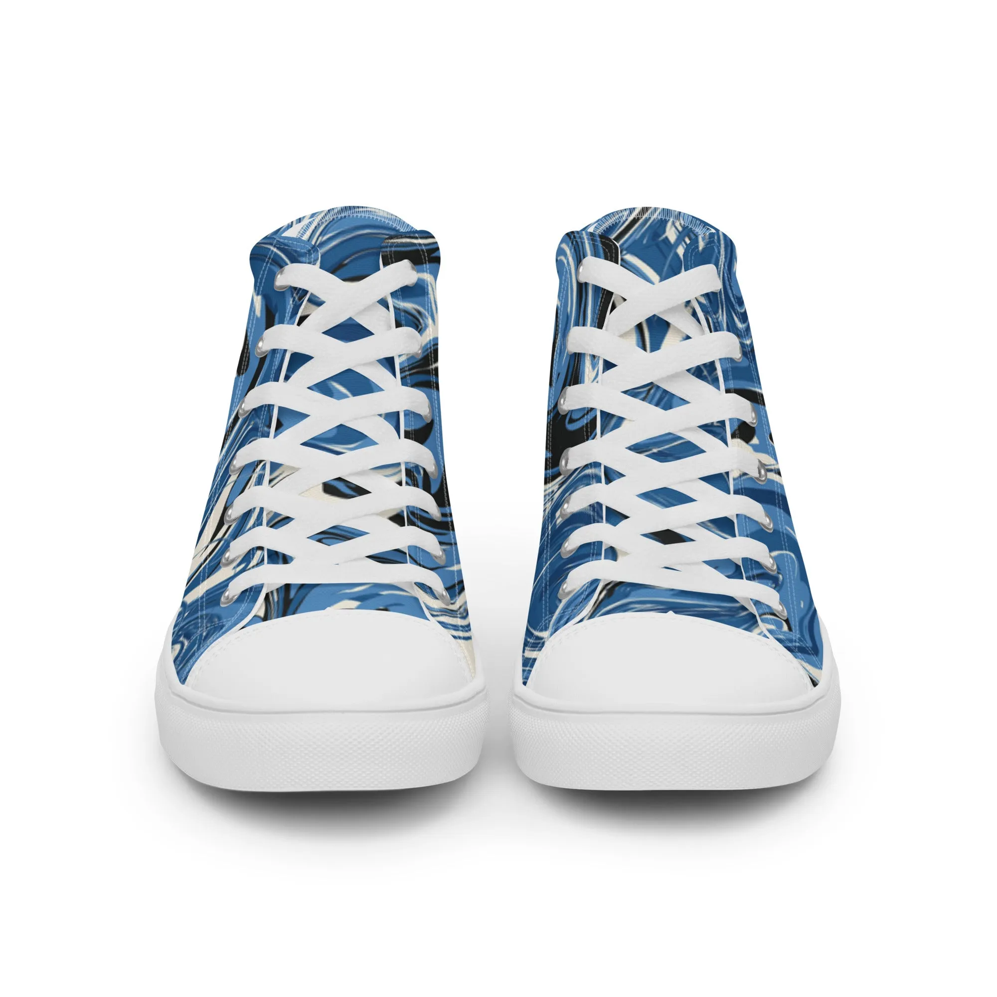 Water Mens high top canvas shoes