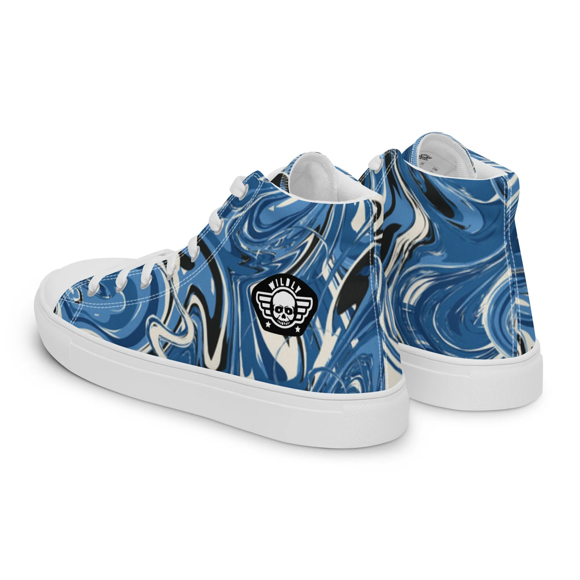 Water Mens high top canvas shoes