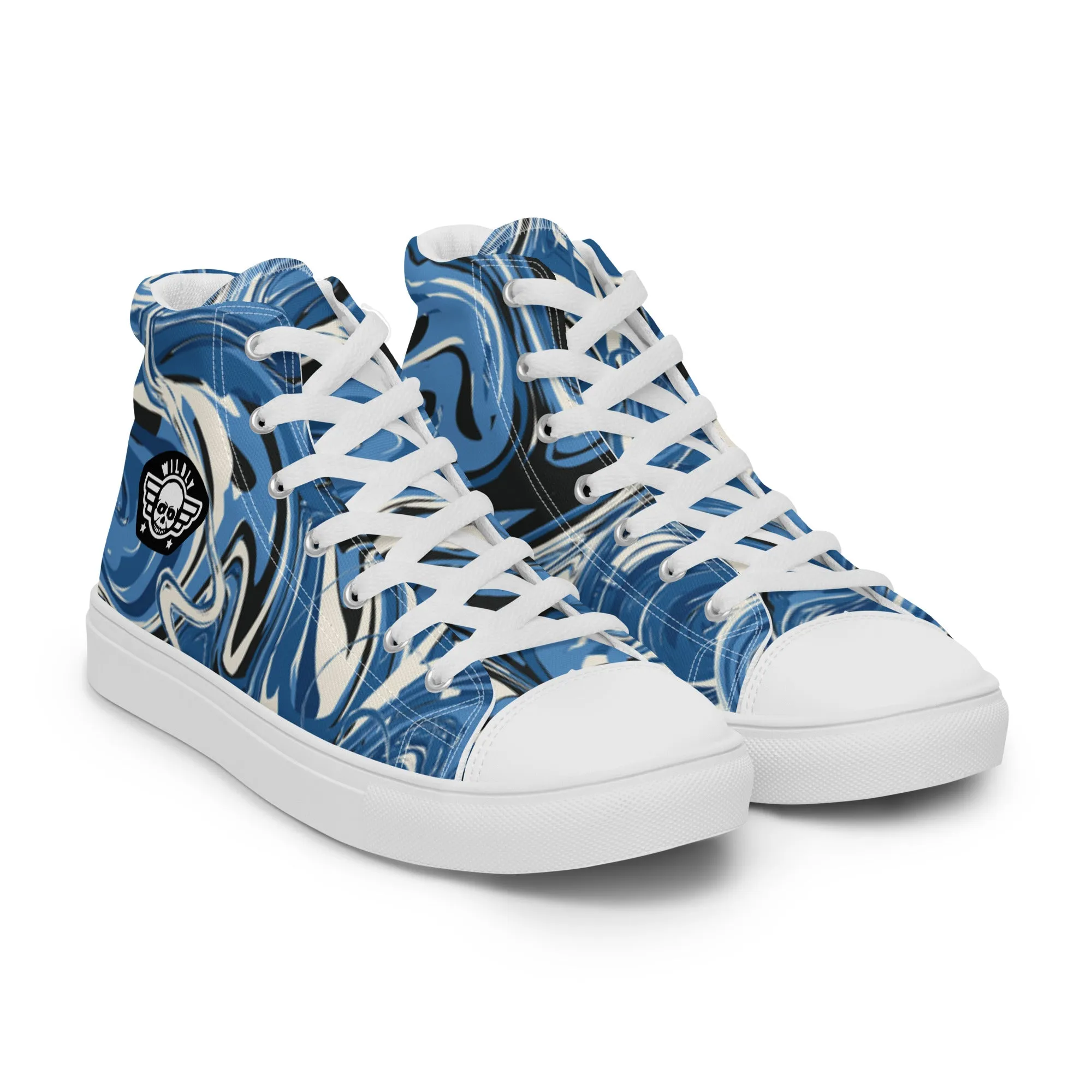 Water Mens high top canvas shoes