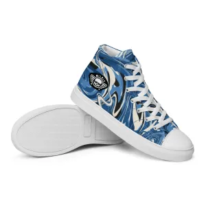 Water Mens high top canvas shoes