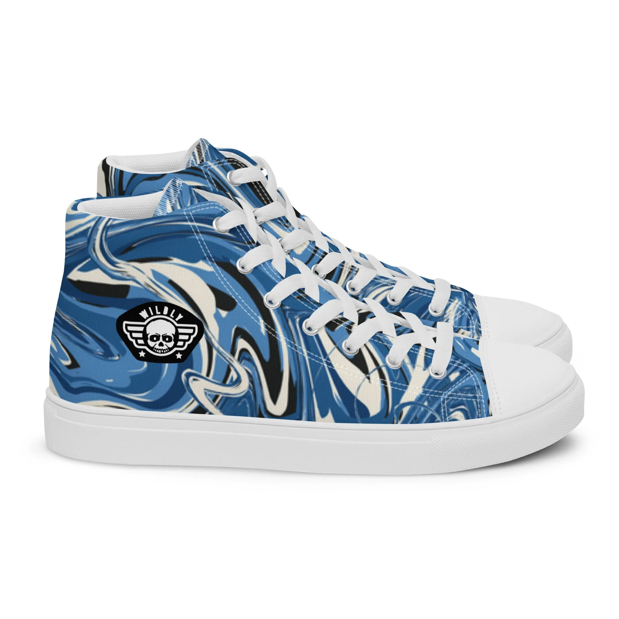 Water Mens high top canvas shoes