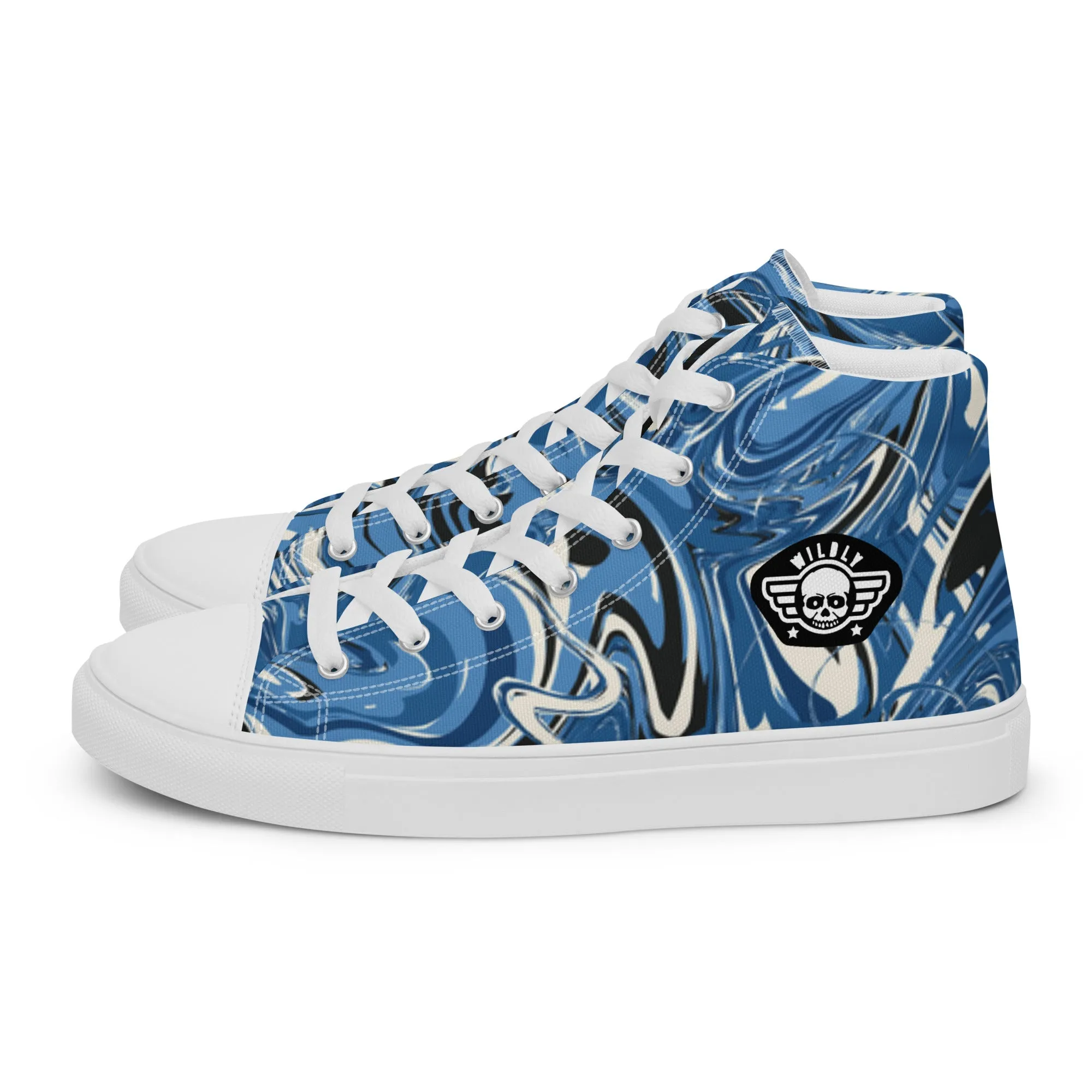 Water Mens high top canvas shoes