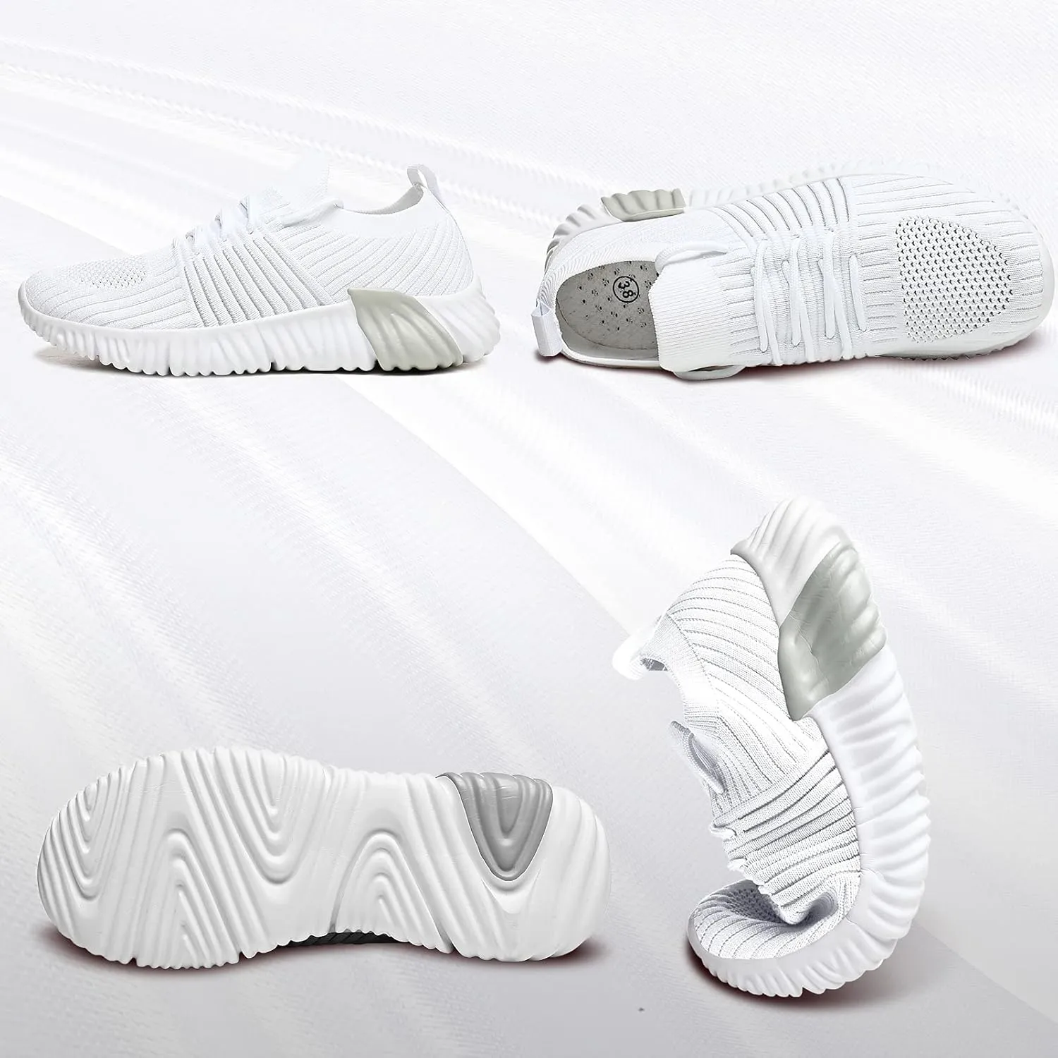 Women Slip On Comfort Shoes Walking Shoes Non Slip Running Shoes Breathable Lightweight Gym Golf Fashion Sneakers