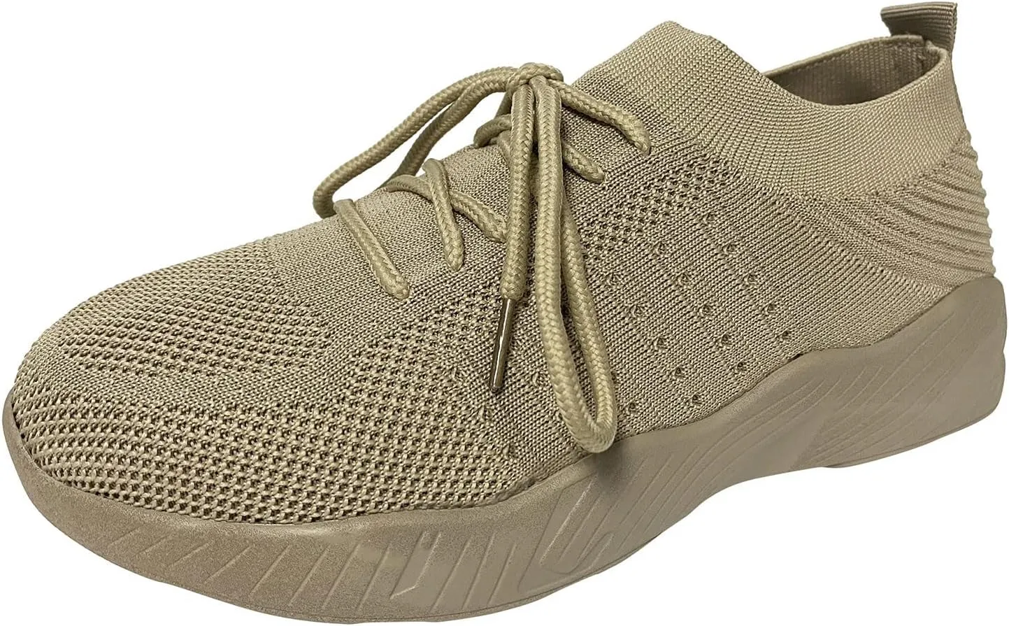 Women Walking Shoes Sock Sneakers Slip-On Breath Mens Tennis Shoes Comfort Shoes Dressy Casual Slip On Sneakers Brown Tennis Shoe White Loafers