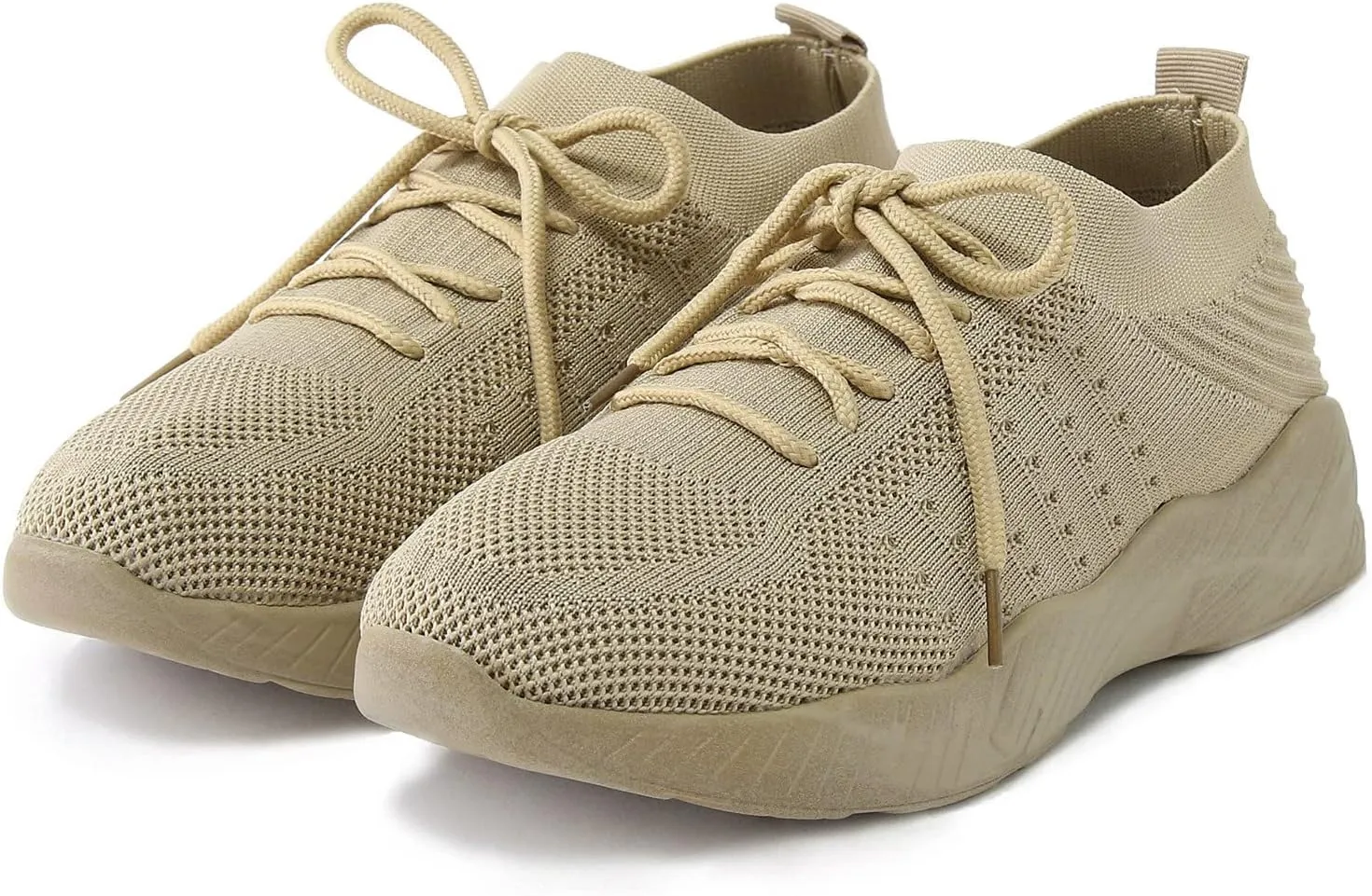 Women Walking Shoes Sock Sneakers Slip-On Breath Mens Tennis Shoes Comfort Shoes Dressy Casual Slip On Sneakers Brown Tennis Shoe White Loafers
