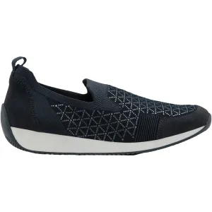 Women's Ara Shoes Lisbon Navy Wovenstretch with Sparkle