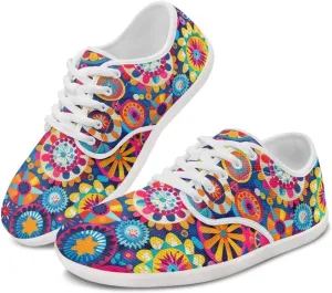 Women's Barefoot Cozy Non-Slip Wide Toe Box Breathable Mesh Tennis Shoes Zero Drop Sport Walking Yoga Exercise Walking Shoes for Teen Girls US 6-13.5
