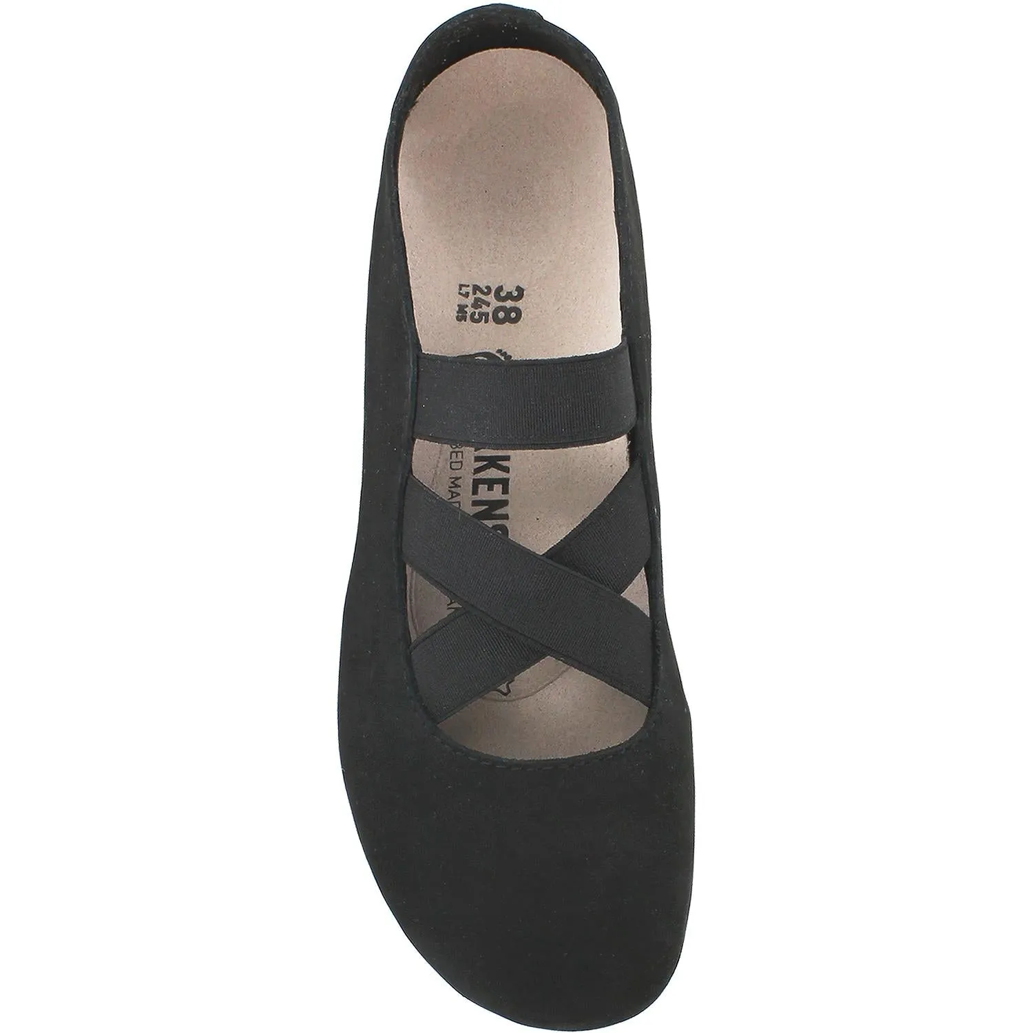 Women's Birkenstock Santa Ana Black Nubuck