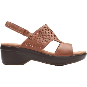 Women's Clarks Tuleah Sun Tan Leather