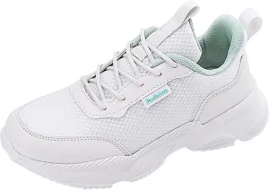 Women's Fashion Chunky Sneakers, Slip on Dad Shoes High Heeld Lace Up Walking Shoes Comfortable Platform Sneakers for Women