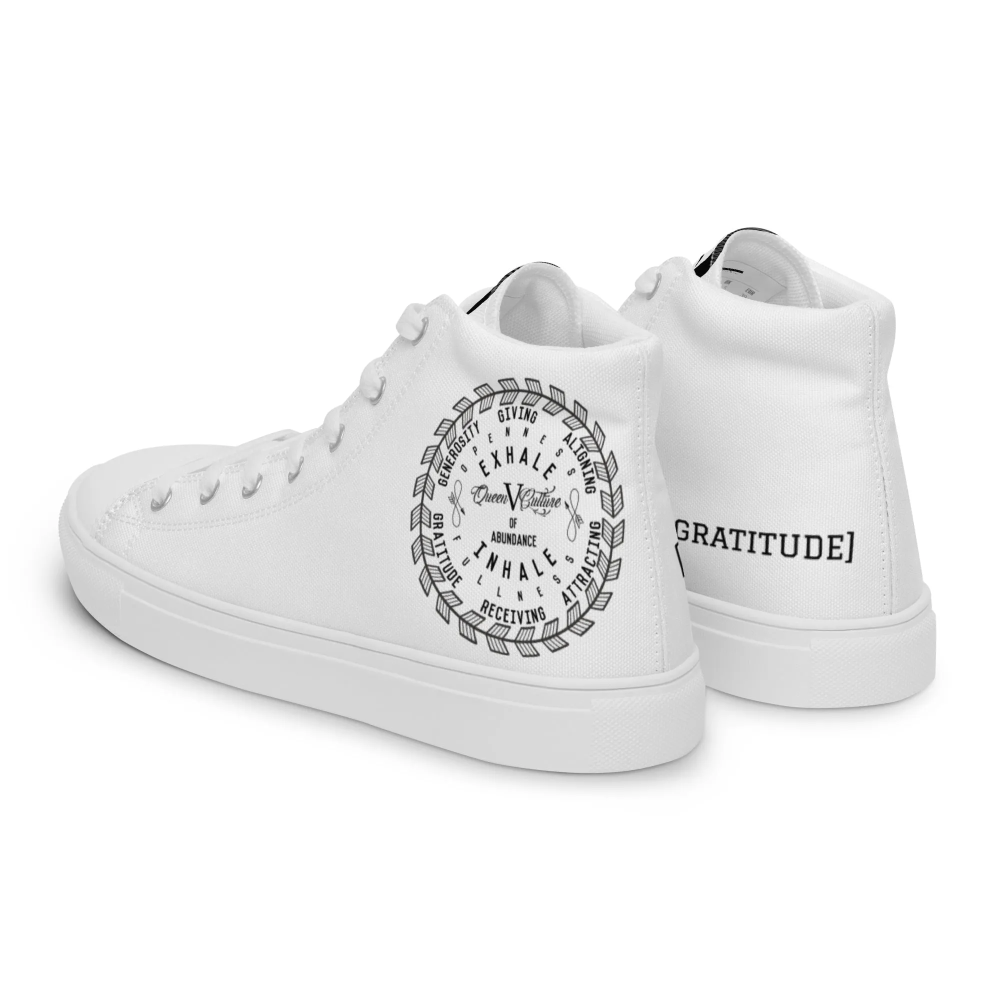 Womens high top canvas shoes