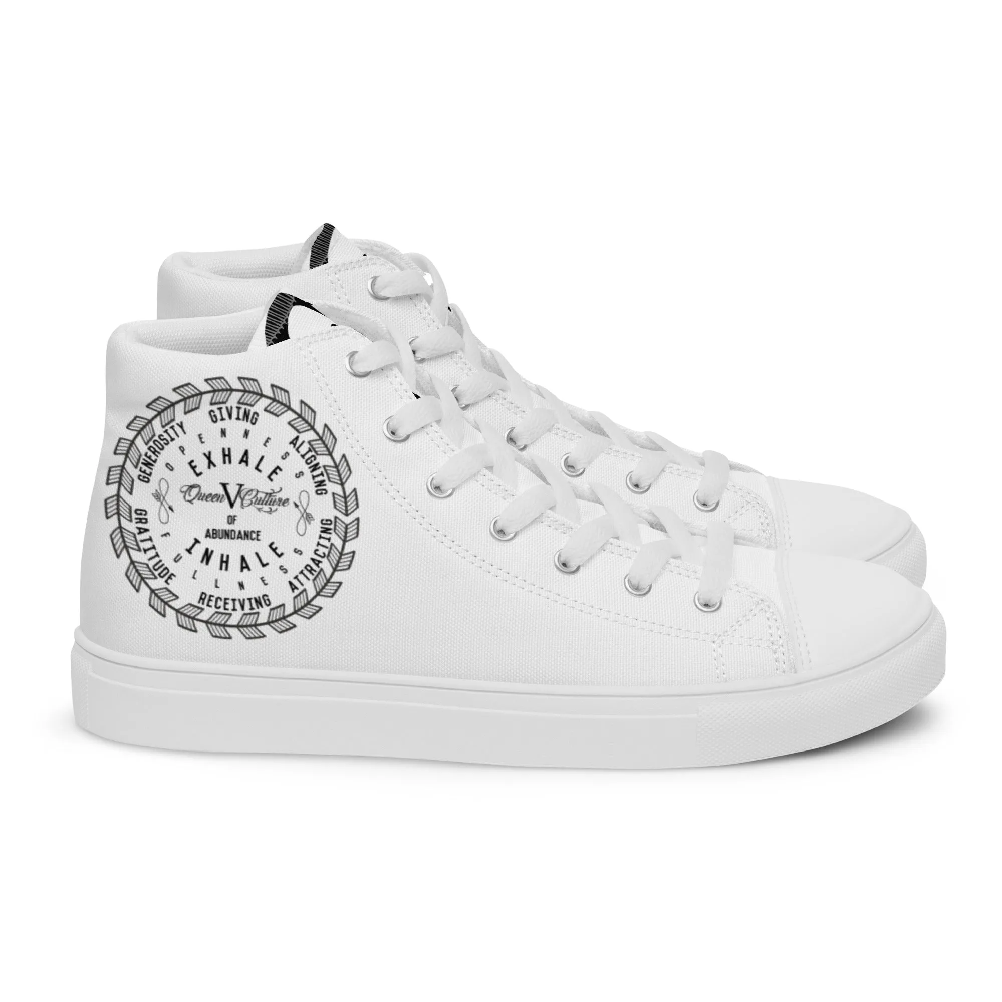 Womens high top canvas shoes